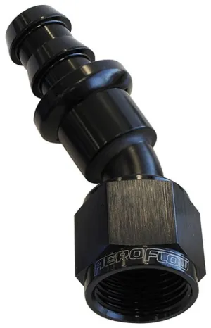 400 Series Push Lock 30° Hose End -4AN AF417-04BLK