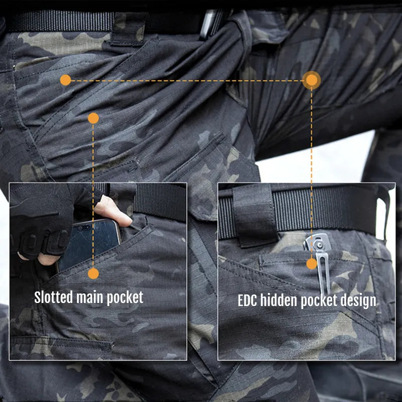 Archon IX8 Outdoor Waterproof Tactical Trousers Dark Camo