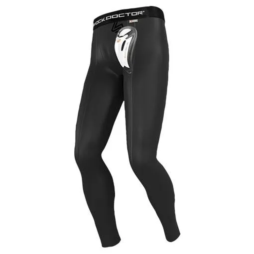Black Shock Doctor Core Mens Compression Leggings