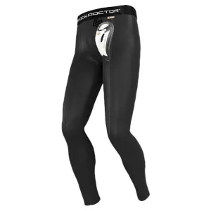 Black Shock Doctor Core Mens Compression Leggings