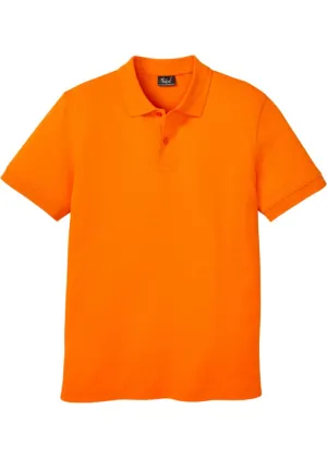 Bpc Bonprix Collection Short Sleeve Pique Polo Shirt, Orange
