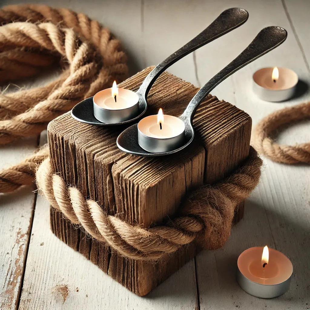Double Spoon oil burner Tea Light Spoon Oil Diffuser
