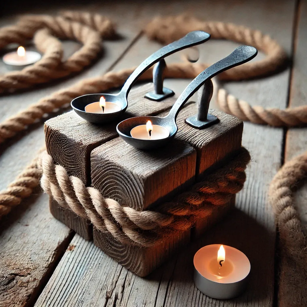 Double Spoon oil burner Tea Light Spoon Oil Diffuser