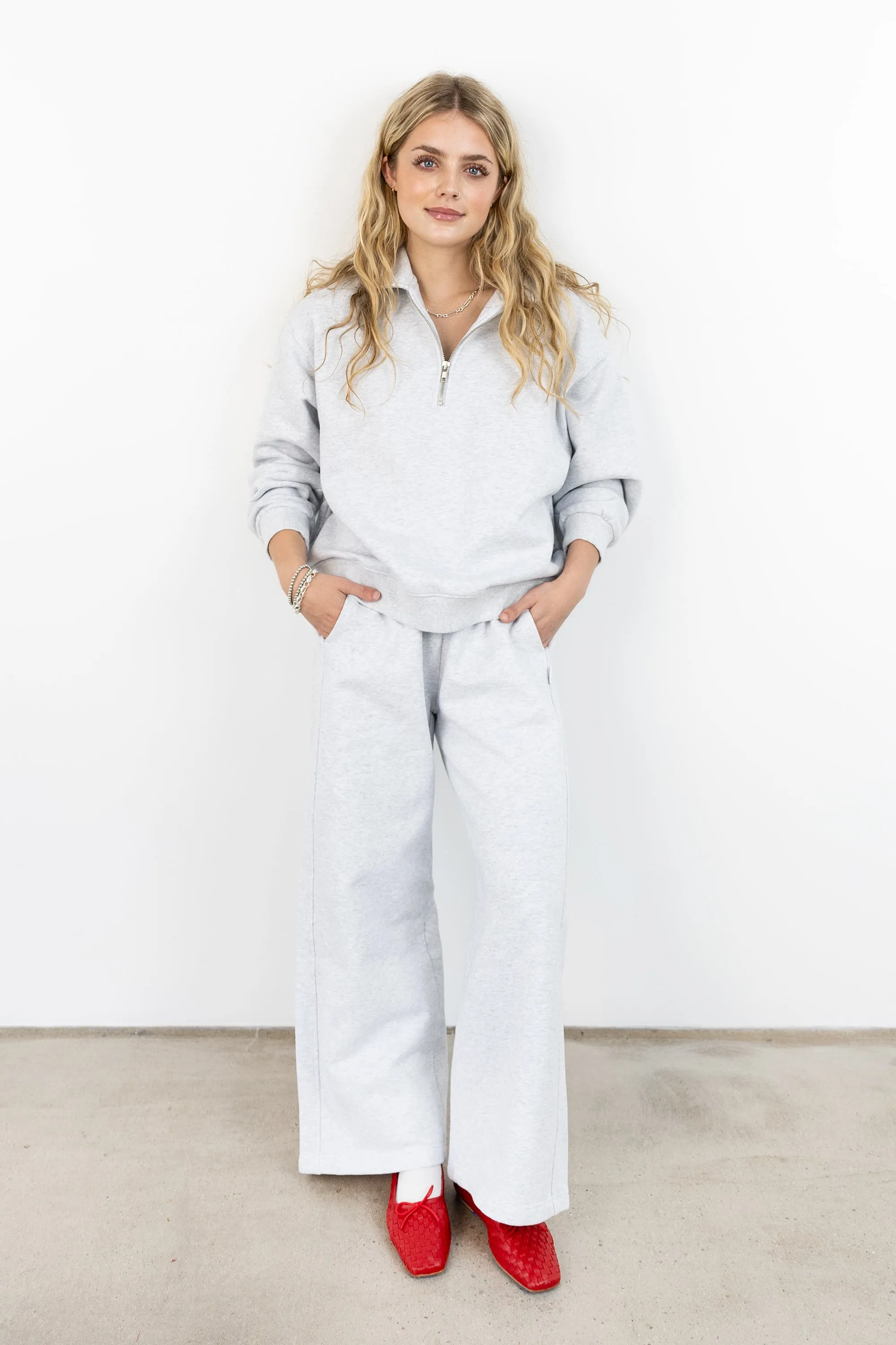 French Terry Breezy Pants - Icy Grey