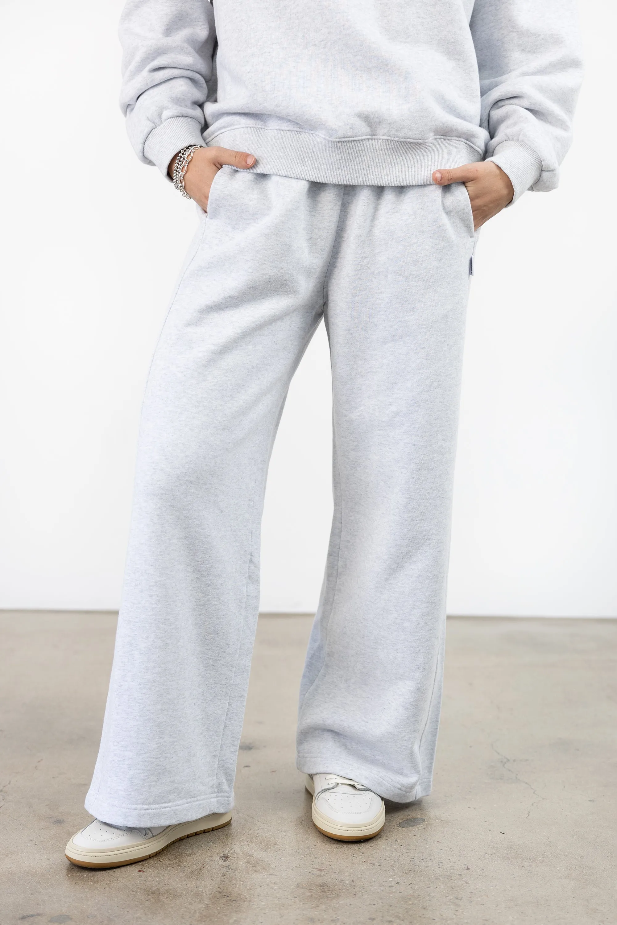 French Terry Breezy Pants - Icy Grey
