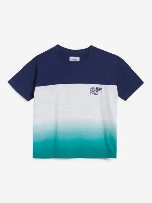 HOP Kids Grey Colour-Blocked T-Shirts