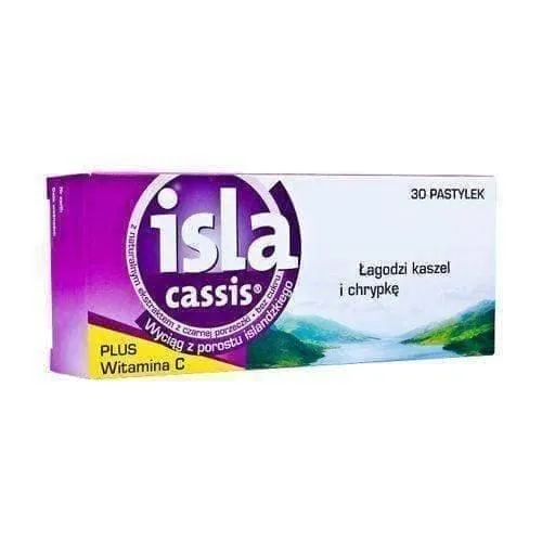 ISLA Cassis x 30 tablets condition of the lining of the throat and larynx