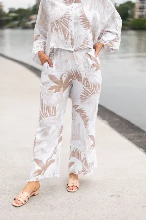 ITALIAN LINNEN CROP SHIRT