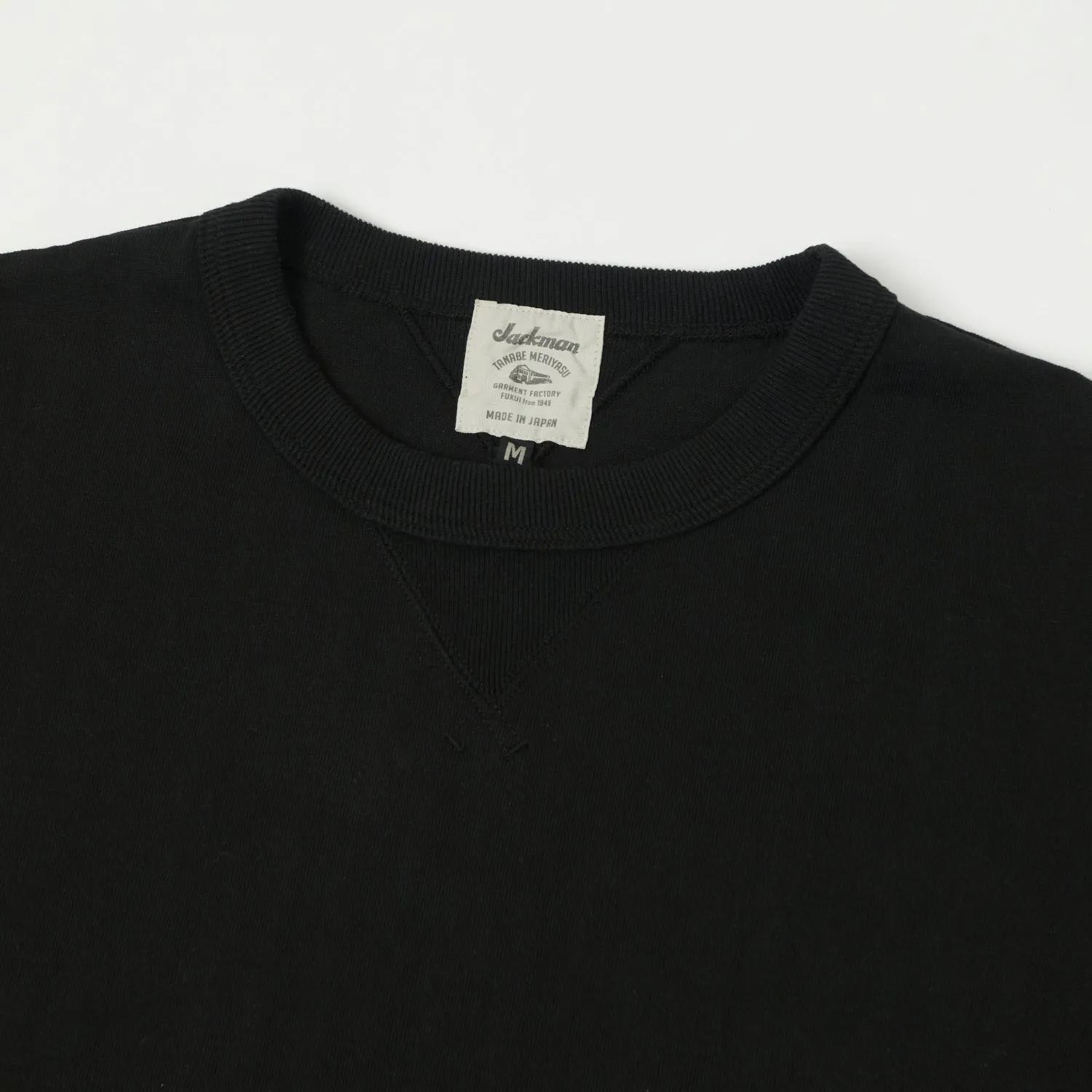 Jackman JM5110 Dotsume Rib Tee - Black