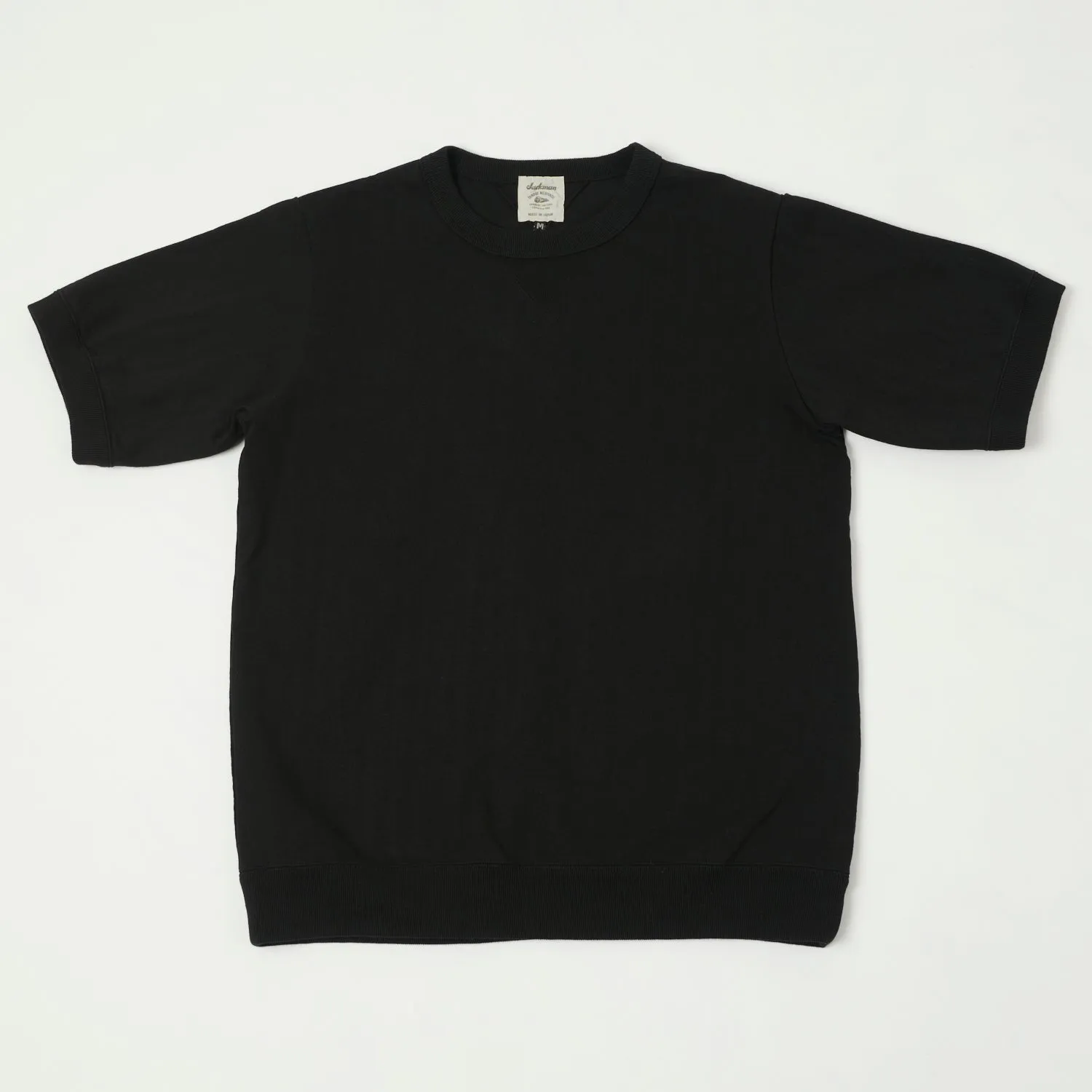 Jackman JM5110 Dotsume Rib Tee - Black
