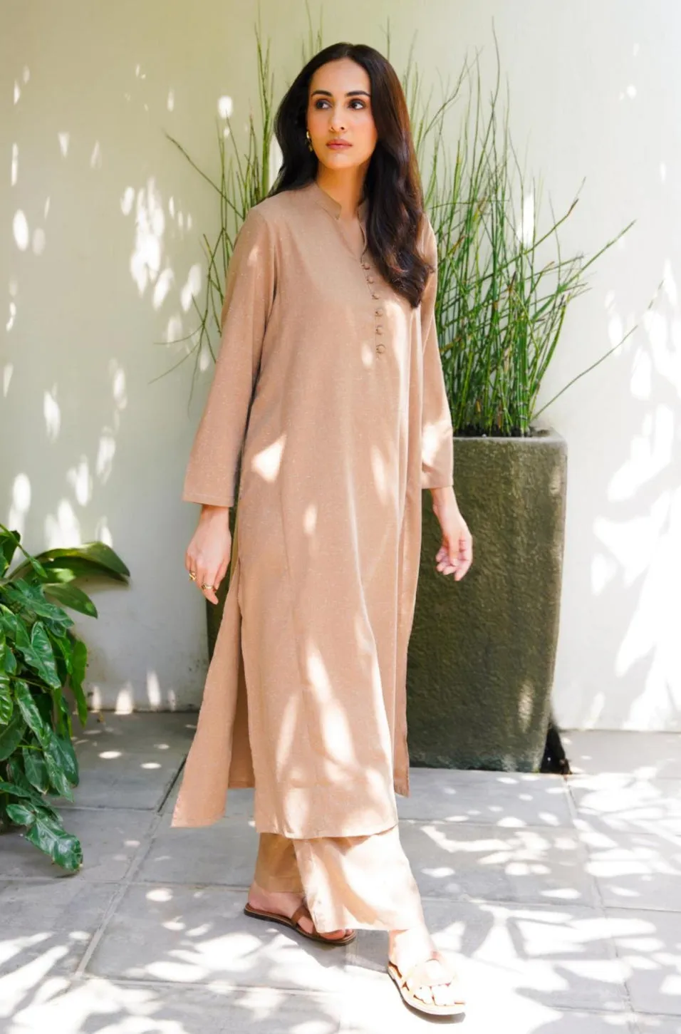 Kalidaar Co-Ord - Sandy Beige