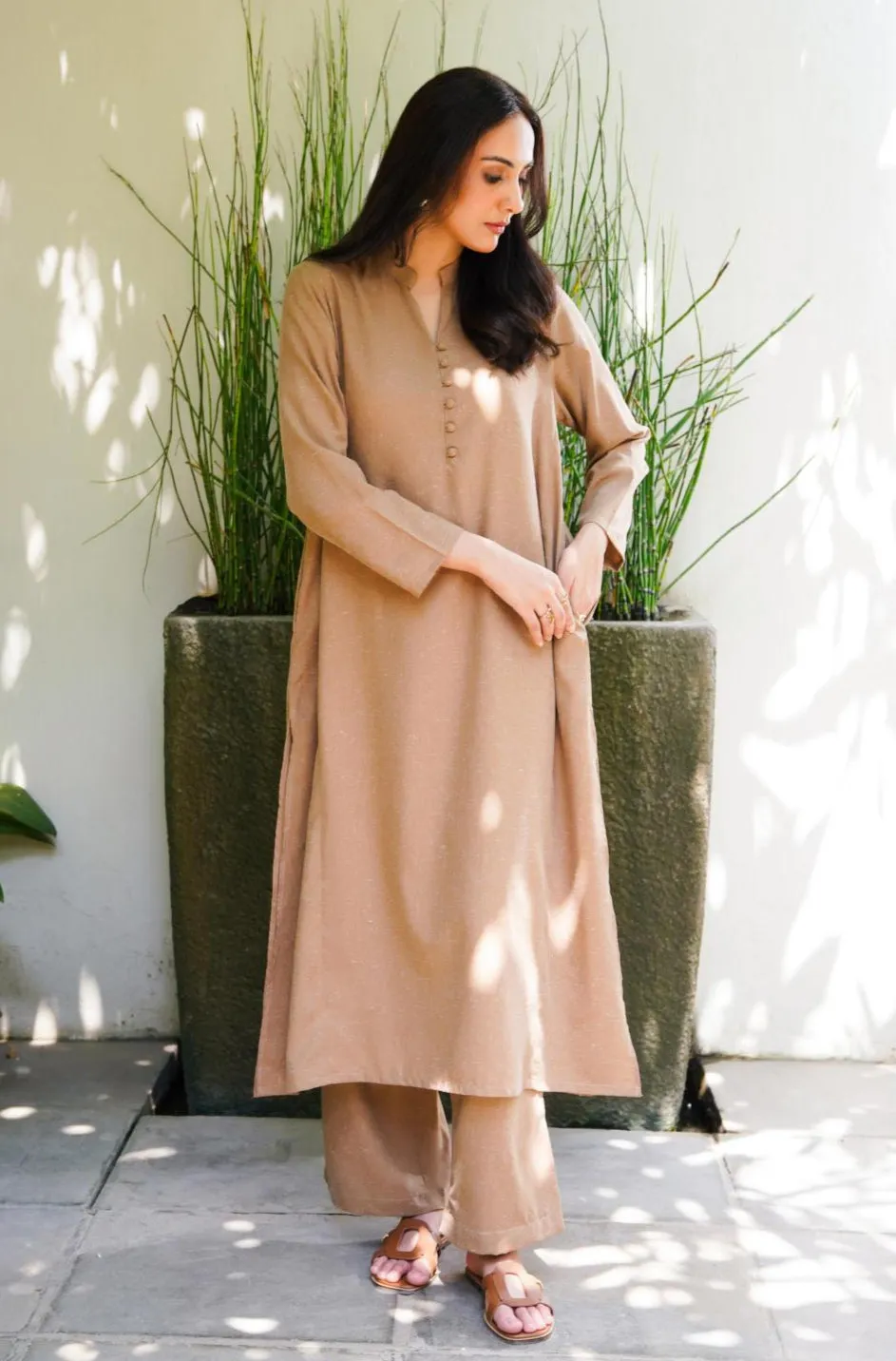 Kalidaar Co-Ord - Sandy Beige