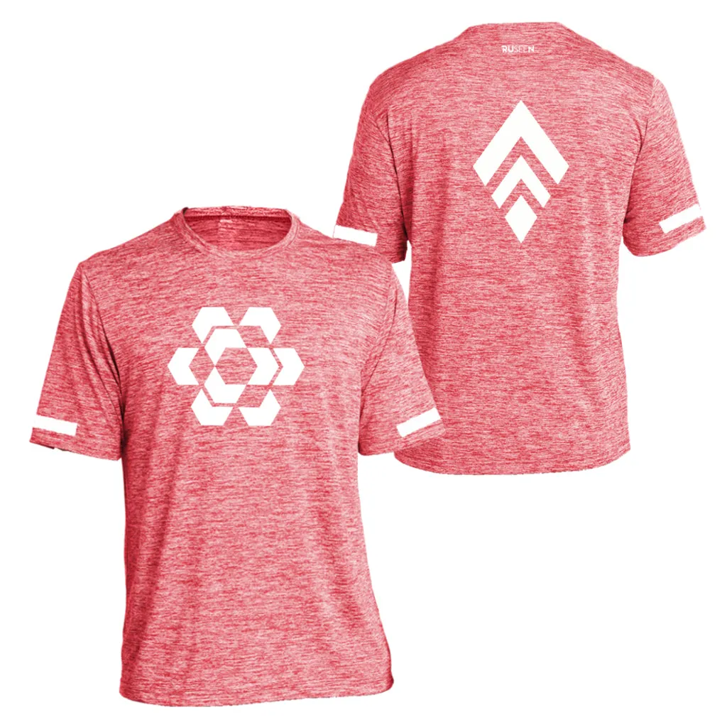 Men's Reflective Short Sleeve Shirt - Diamond Hexagon Combo