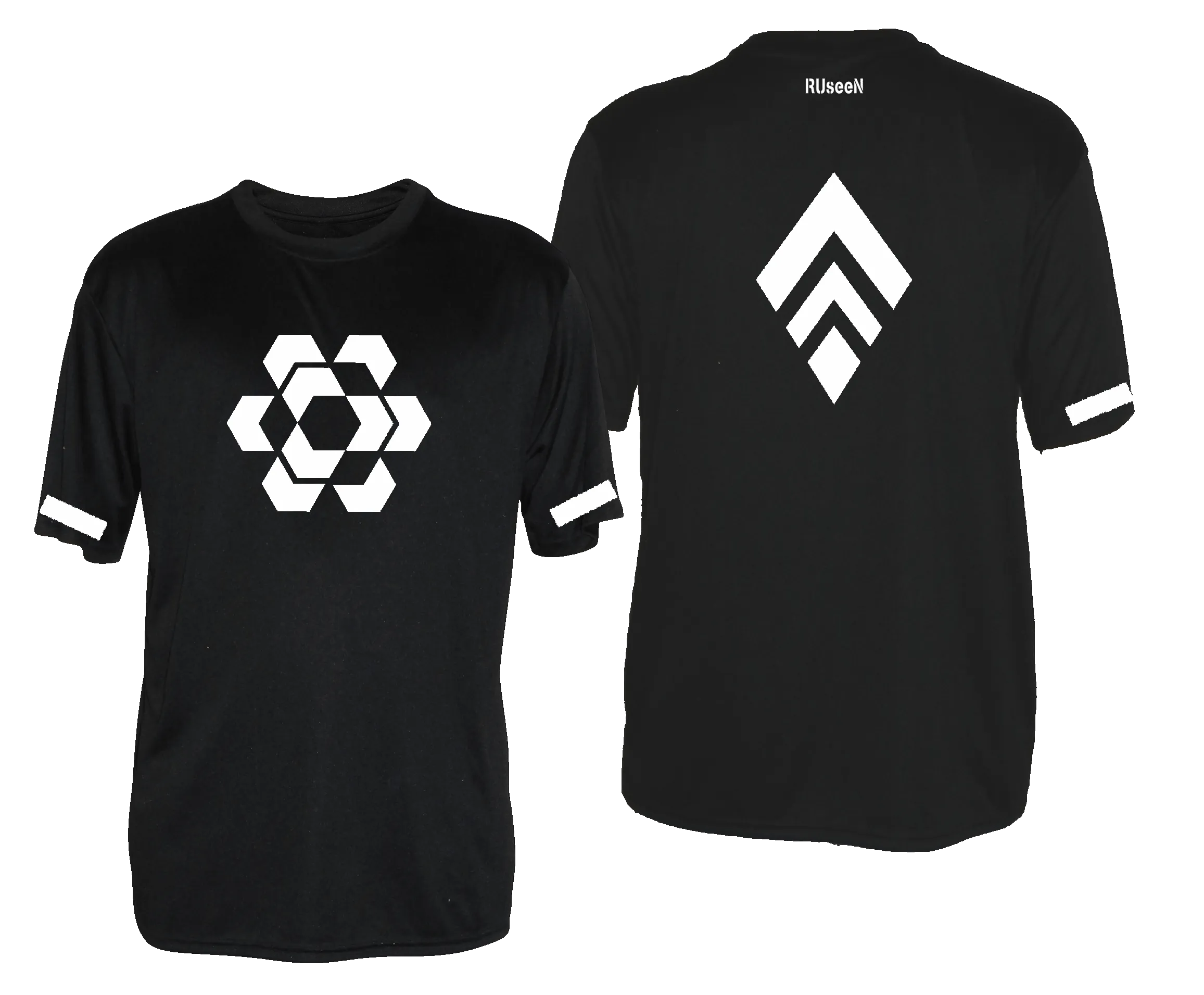 Men's Reflective Short Sleeve Shirt - Diamond Hexagon Combo