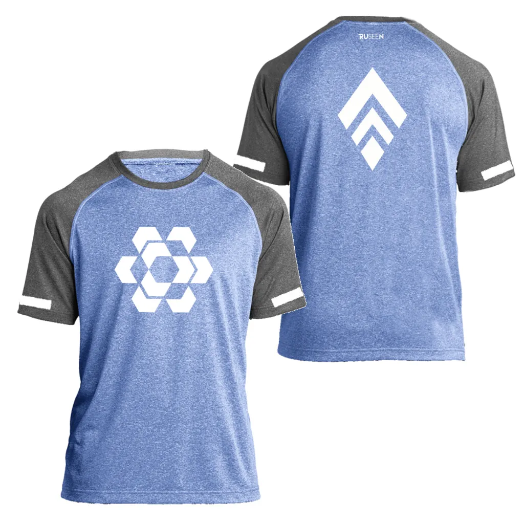 Men's Reflective Short Sleeve Shirt - Diamond Hexagon Combo