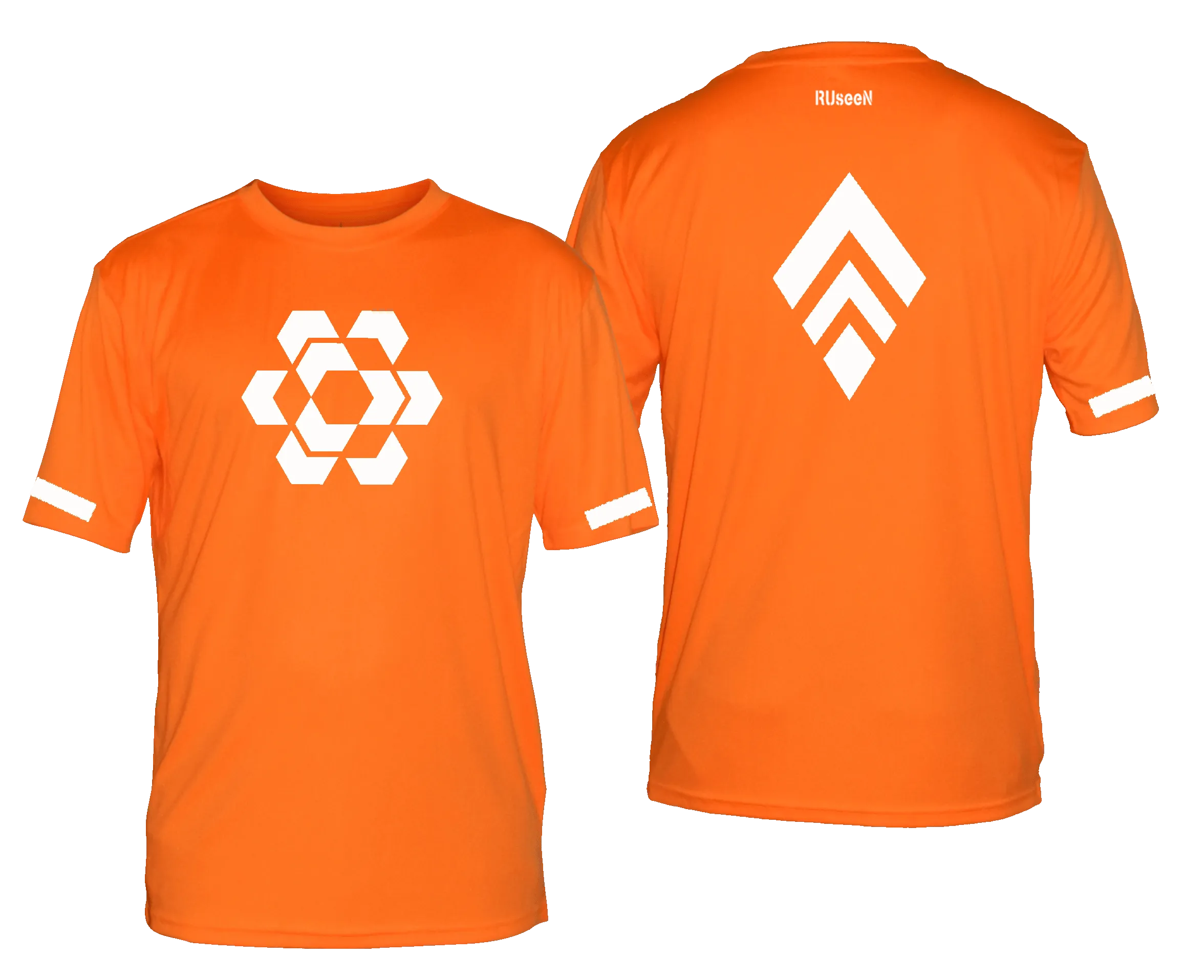 Men's Reflective Short Sleeve Shirt - Diamond Hexagon Combo