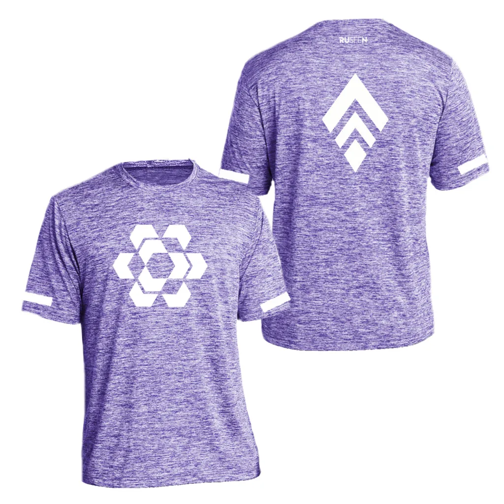 Men's Reflective Short Sleeve Shirt - Diamond Hexagon Combo