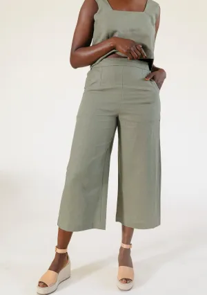 Nin Linen Pant - Olive