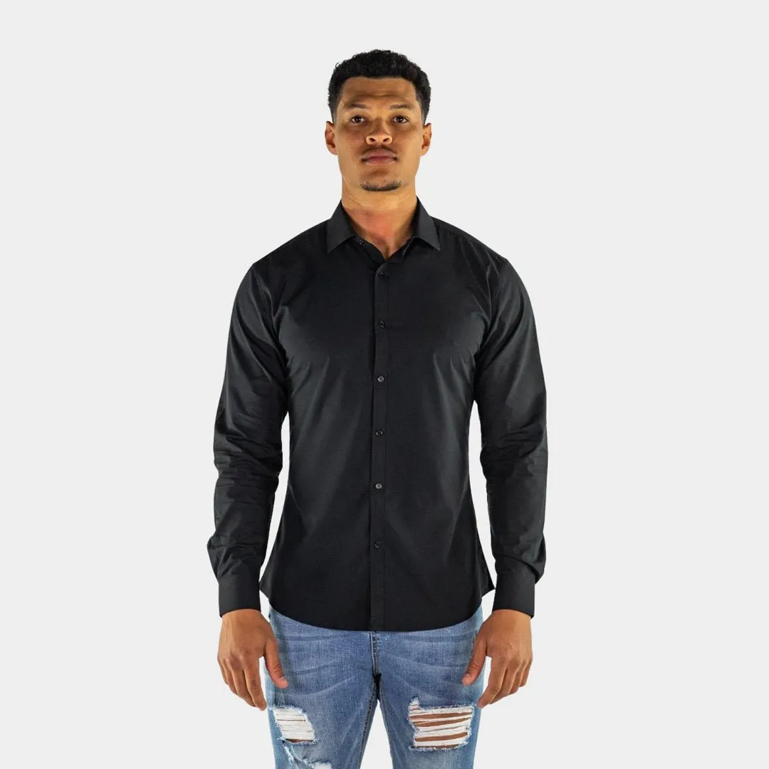Performance Bamboo Dress Shirt - Black