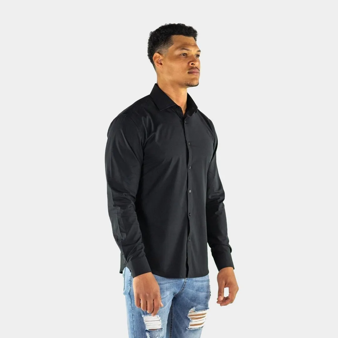 Performance Bamboo Dress Shirt - Black