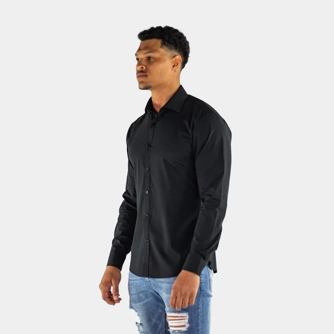 Performance Bamboo Dress Shirt - Black