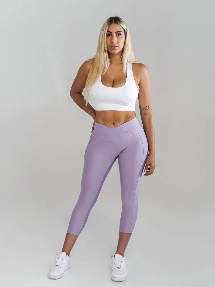 Pristine Pocket Capri Leggings | LILAC