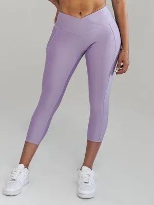 Pristine Pocket Capri Leggings | LILAC