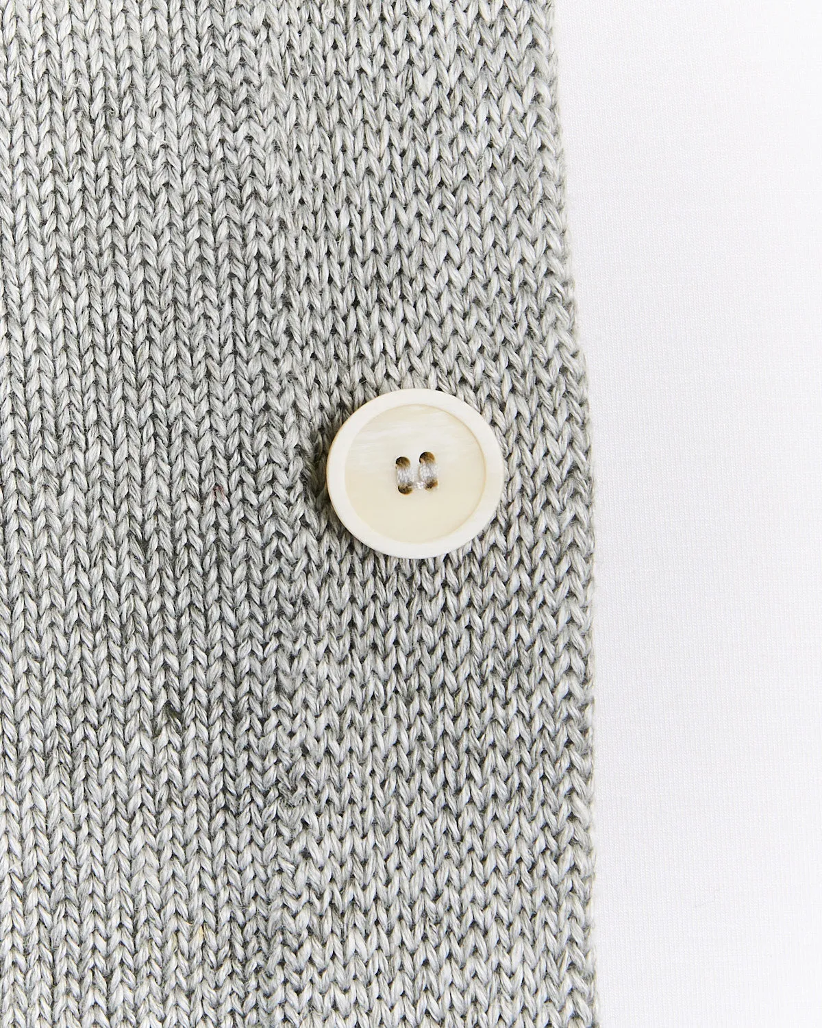 Signature 100% Washed Linen Light Grey Mix Shirt Jacket