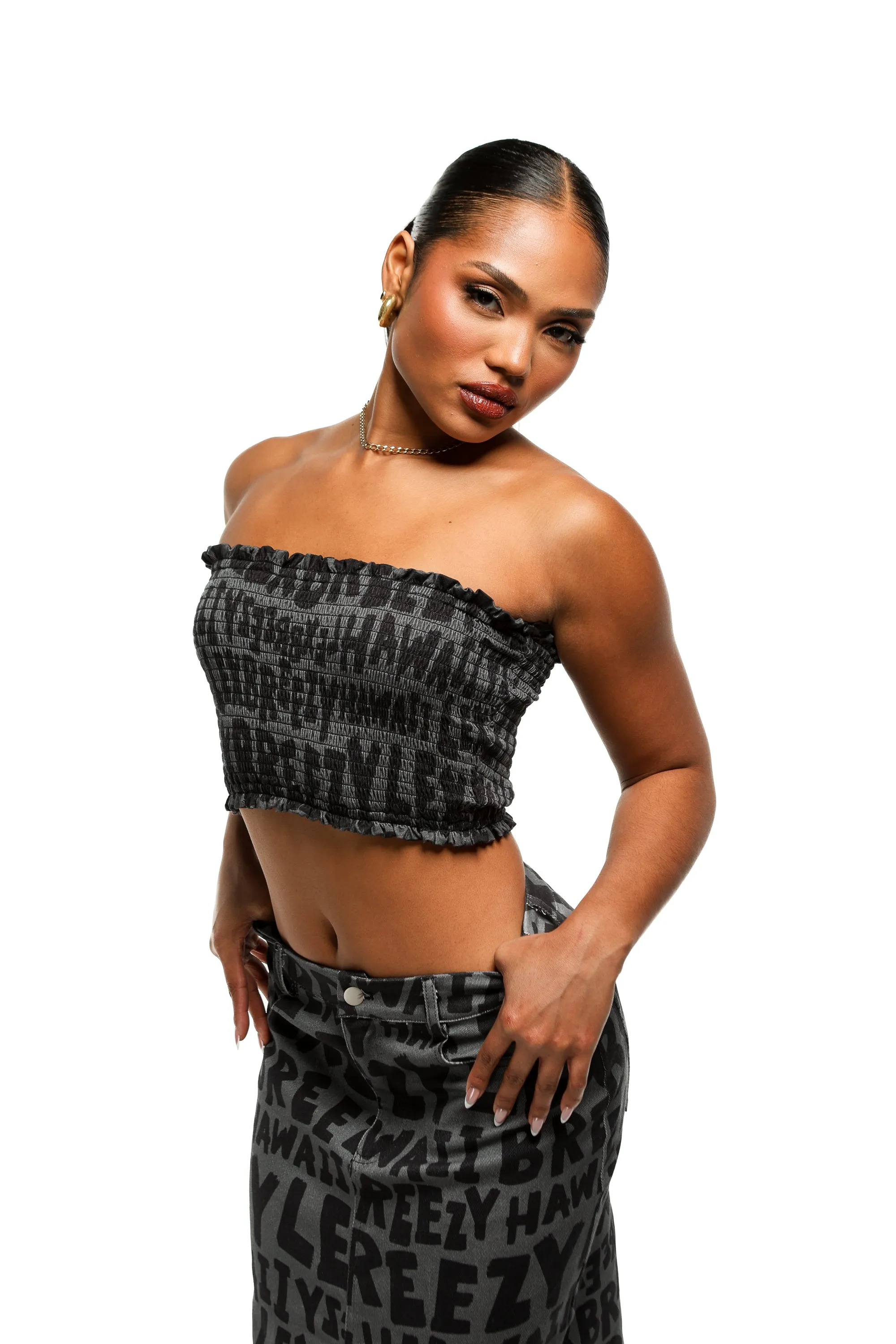 Smocked Bandeau | Breezy Graffiti