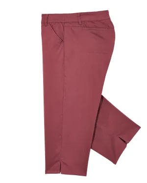 Taipei Satin Cropped Trouser | Purple